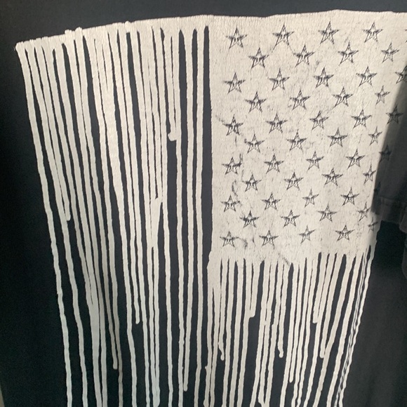 VINTAGE BLACK OBEY STARS AND STRIPES T-shirt. - Picture 2 of 3